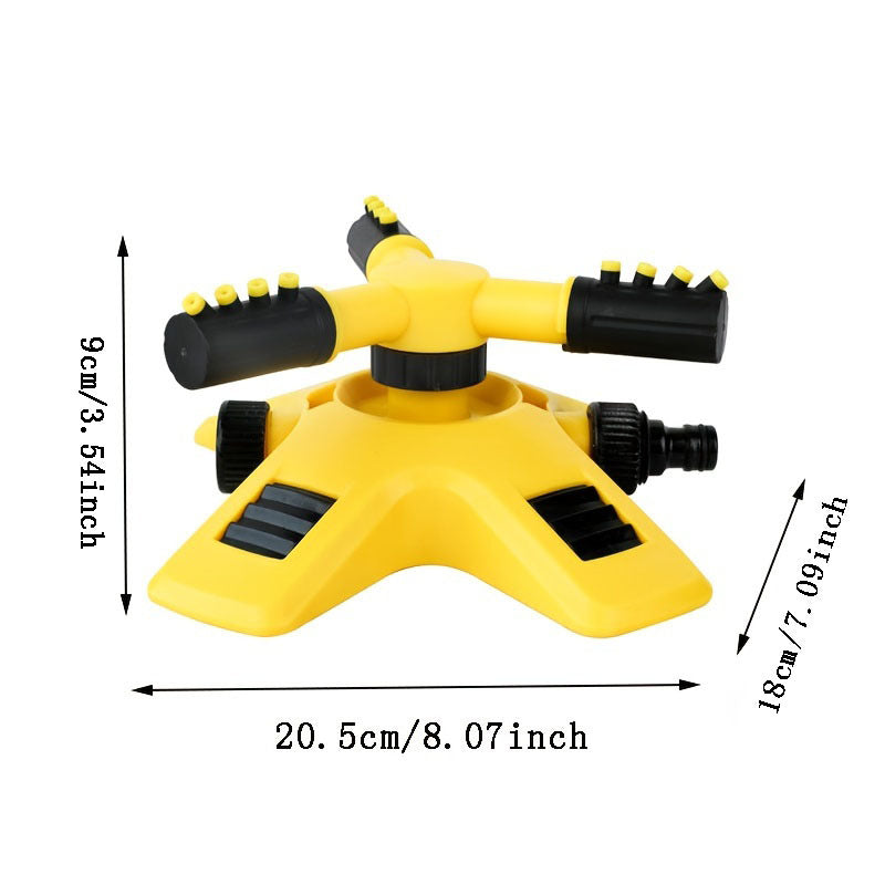 Upgrade Your Garden with this 360° Rotation Auto Irrigation System - Adjustable Sprinkler for Outdoor Grass, Garden, and Lawns!