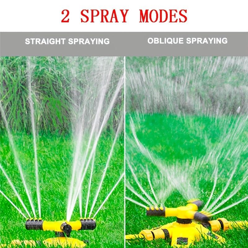Upgrade Your Garden with this 360° Rotation Auto Irrigation System - Adjustable Sprinkler for Outdoor Grass, Garden, and Lawns!