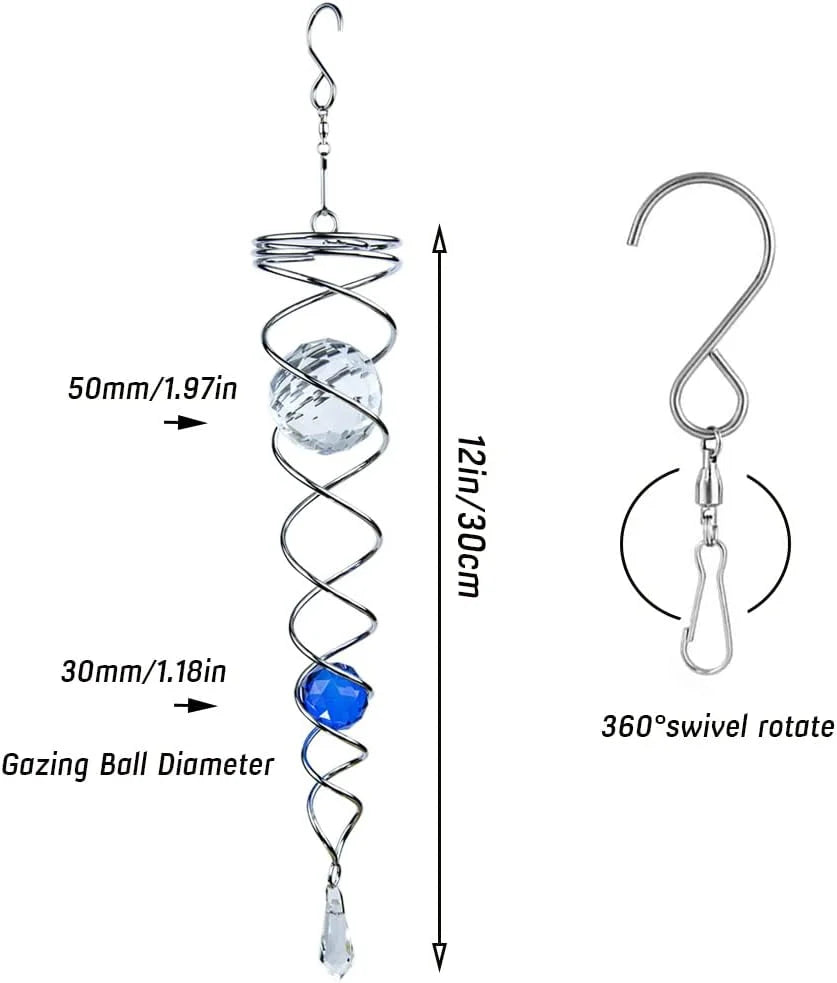 🔥Last Day Promotion-49%OFF - Gazing Ball Spiral Tail Wind Spinner Stabilizer
