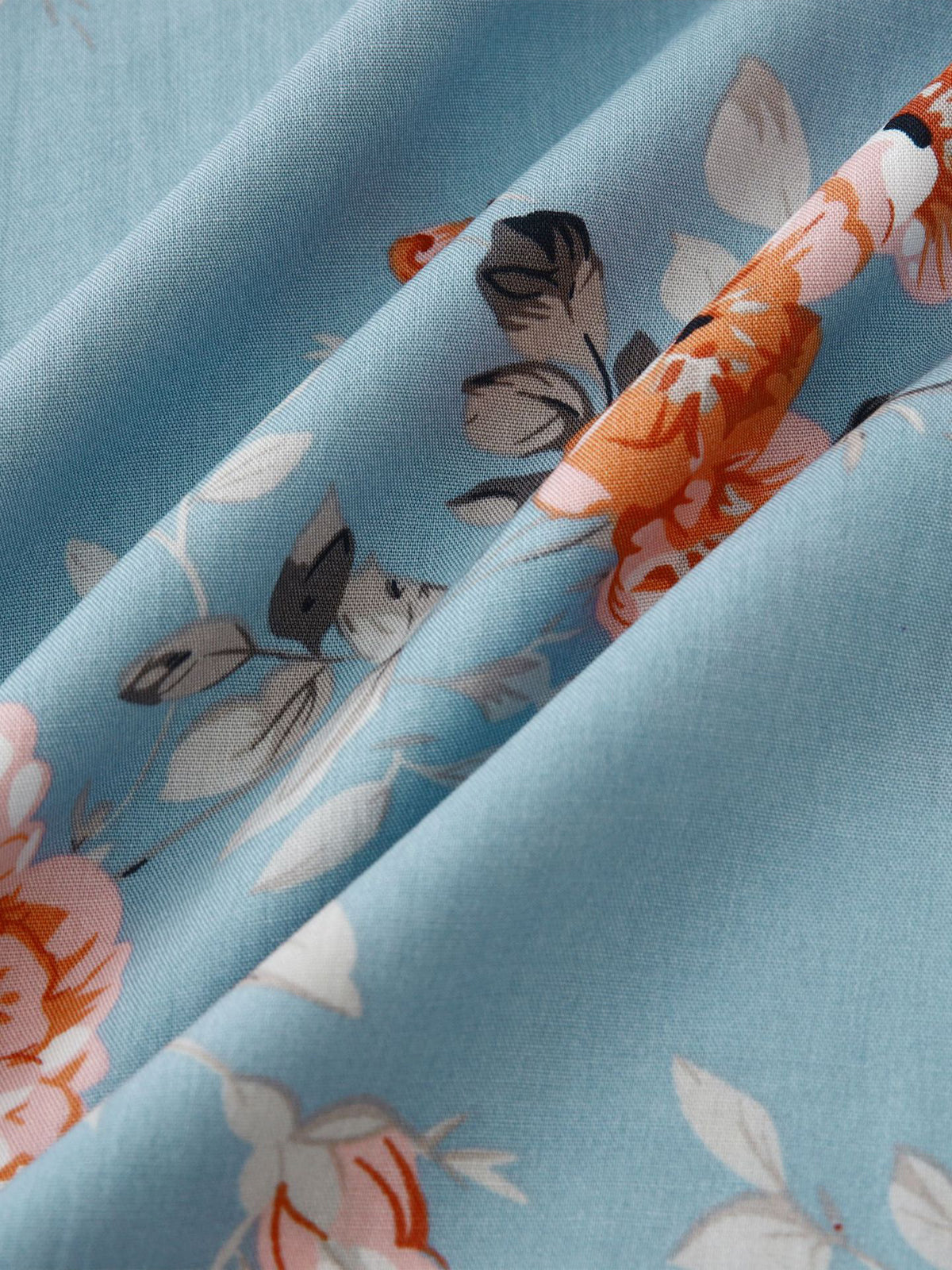 Hawaii-Kurzarmhemd mit Blumen-Patchworkmuster für Herren