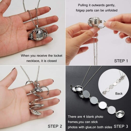Mother's Day Gift - Expanding Photo Box Necklace