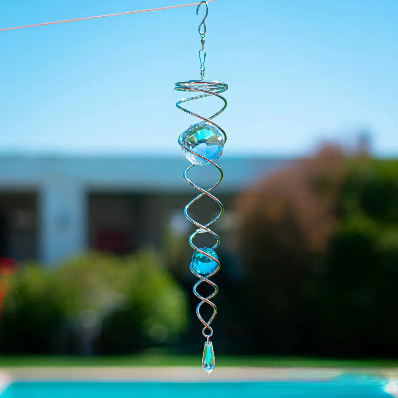 🔥Last Day Promotion-49%OFF - Gazing Ball Spiral Tail Wind Spinner Stabilizer