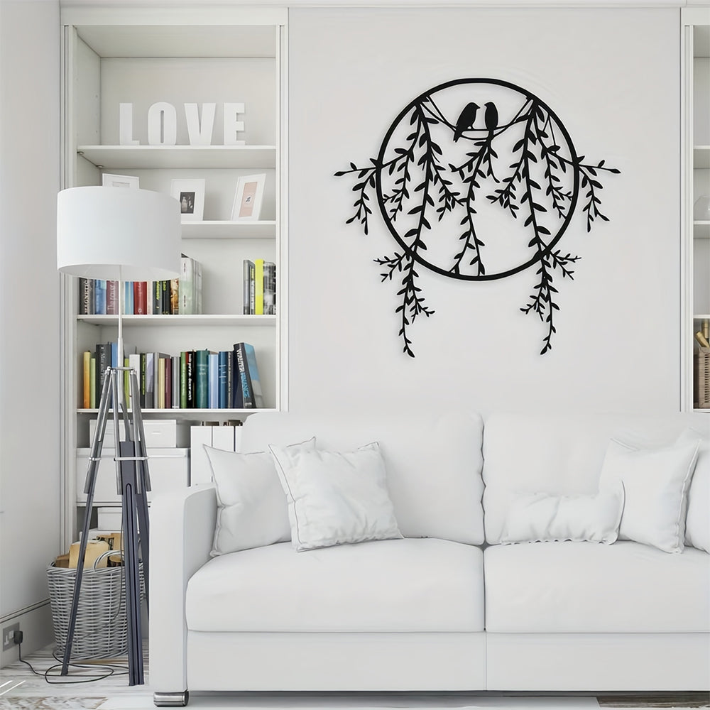 Bird Tree of Life Metal Wall Art