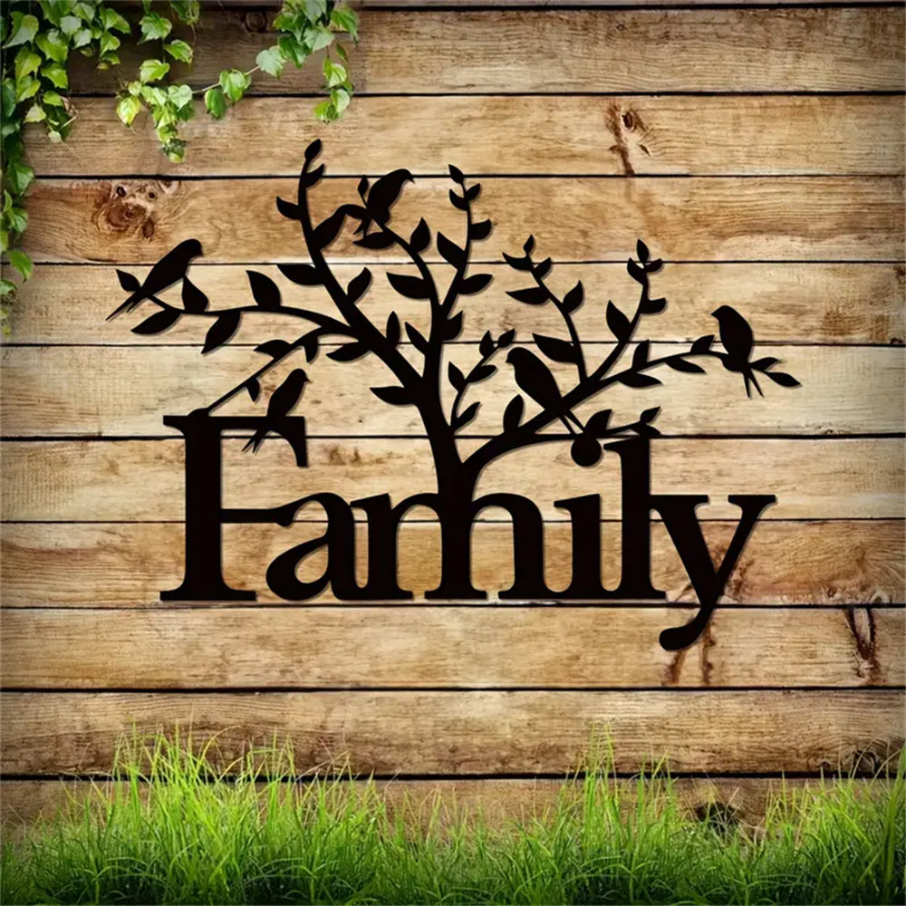 Family Tree Metal Signs Metal Family Wall Decor