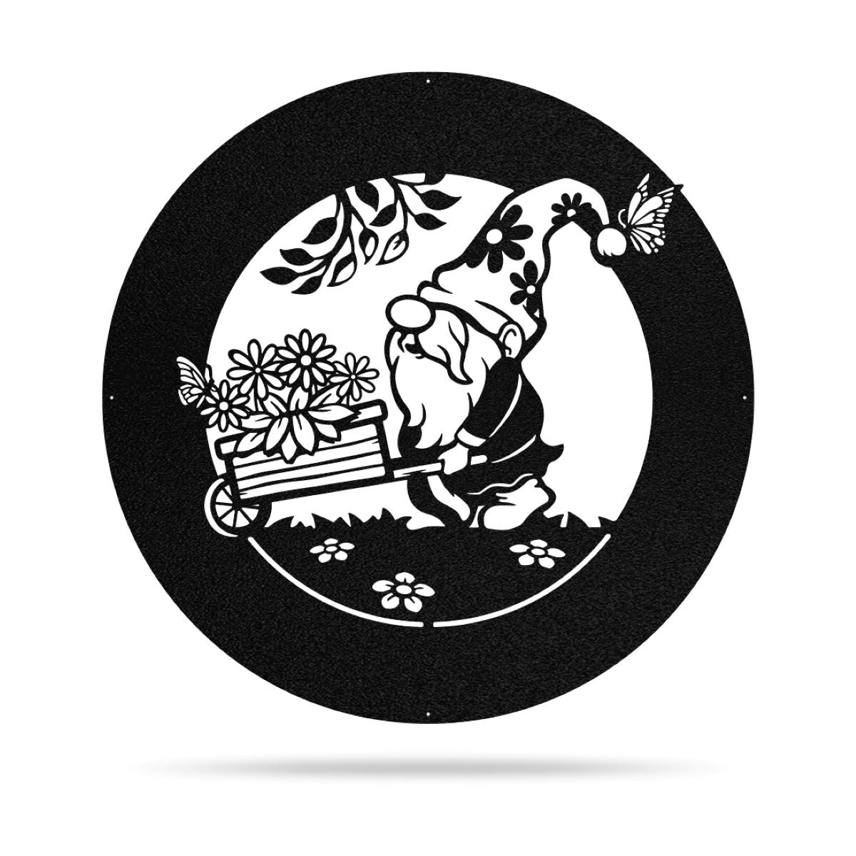 Gartenzwerg-Monogramm-Wandkunst