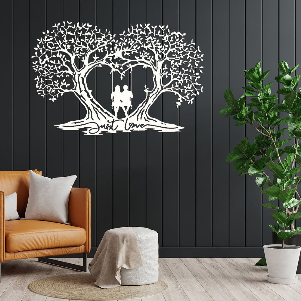 Love Tree Heart-shaped Tree Of Life Metal Wall Art