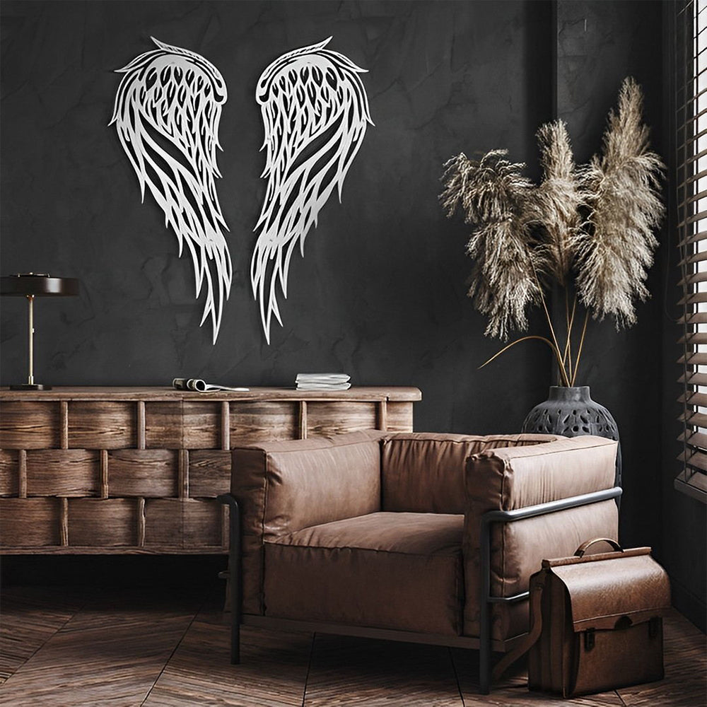 1 Pair Angel Wings Metal Wall Art