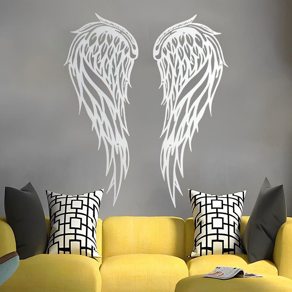 1 Pair Angel Wings Metal Wall Art