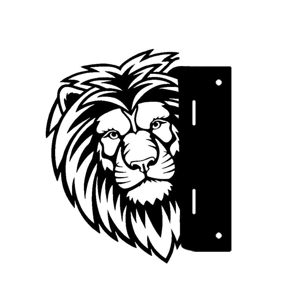 Lion Farm Peeping Animal Outdoor Metal Garden Art