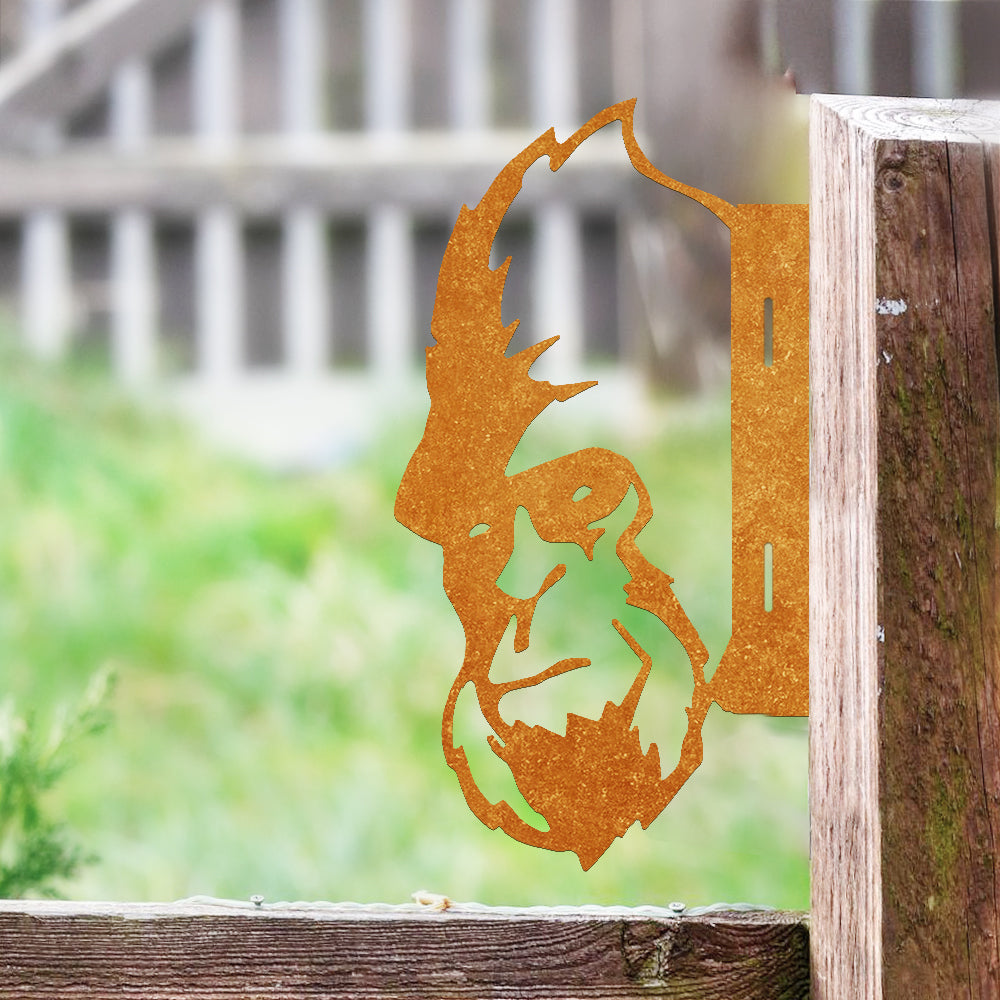 Gorilla Farm Peeping Animal Outdoor Metal Garden Art
