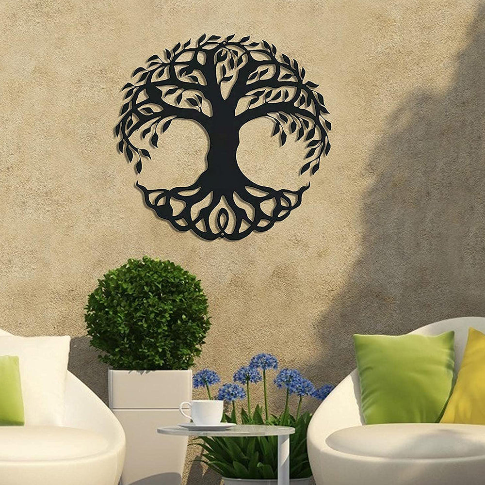 Abstract Tree of Life Metal Wall Art