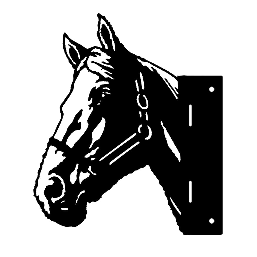 Horse Farm Peeping Animal Outdoor Metal Garden Art