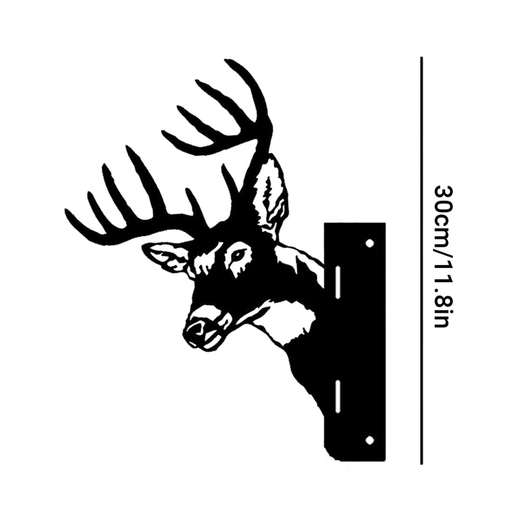 Reindeer Farm Peeping Animal Outdoor Metal Garden Art