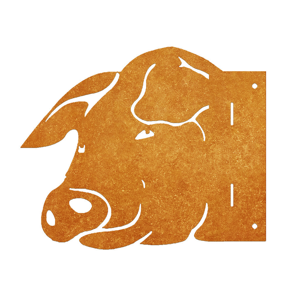 Pig Metal Farm Peeping Animal Outdoor Metal Garden Art