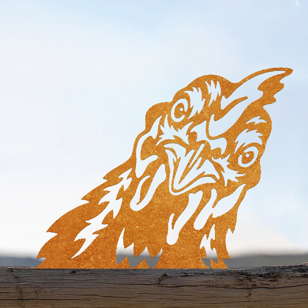 Cock Farm Peeping Animal Outdoor Metal Garden Art