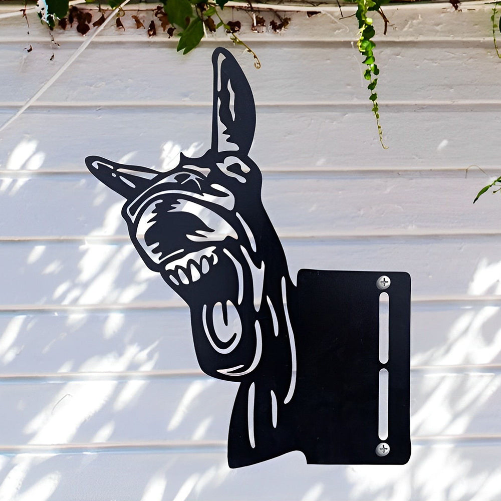 Growling Donkey Farm Peeping Animal Outdoor Metal Garden Art