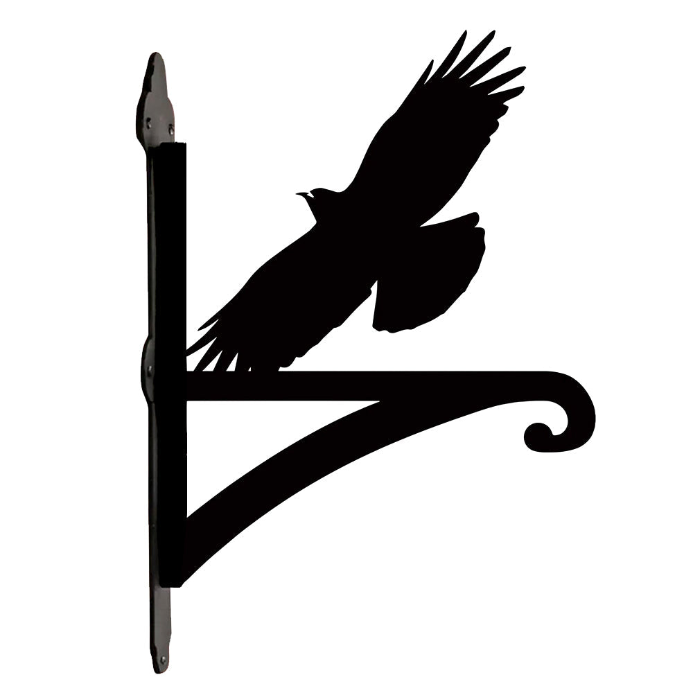 Cornish Chough Metal Hanging Bracket Plant Stand