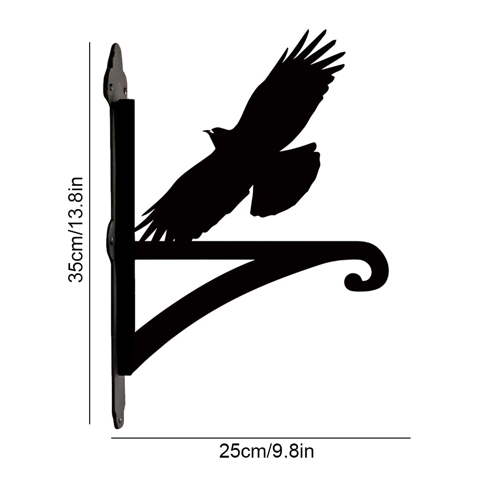 Cornish Chough Metal Hanging Bracket Plant Stand