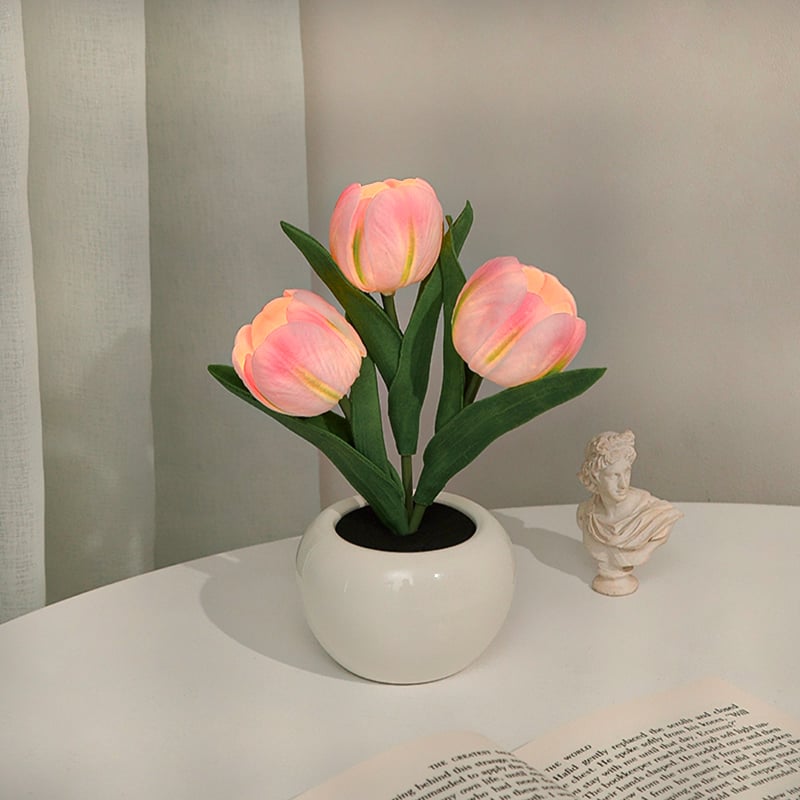 2023 New LED Tulip Home Night Light Decoration Atmosphere Lamp
