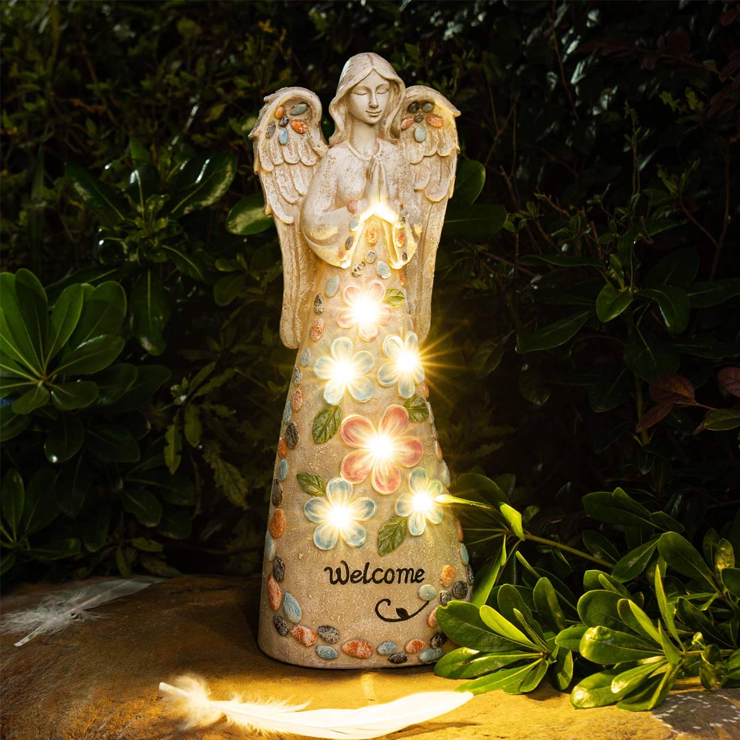 Solar Garden Angel Figurine