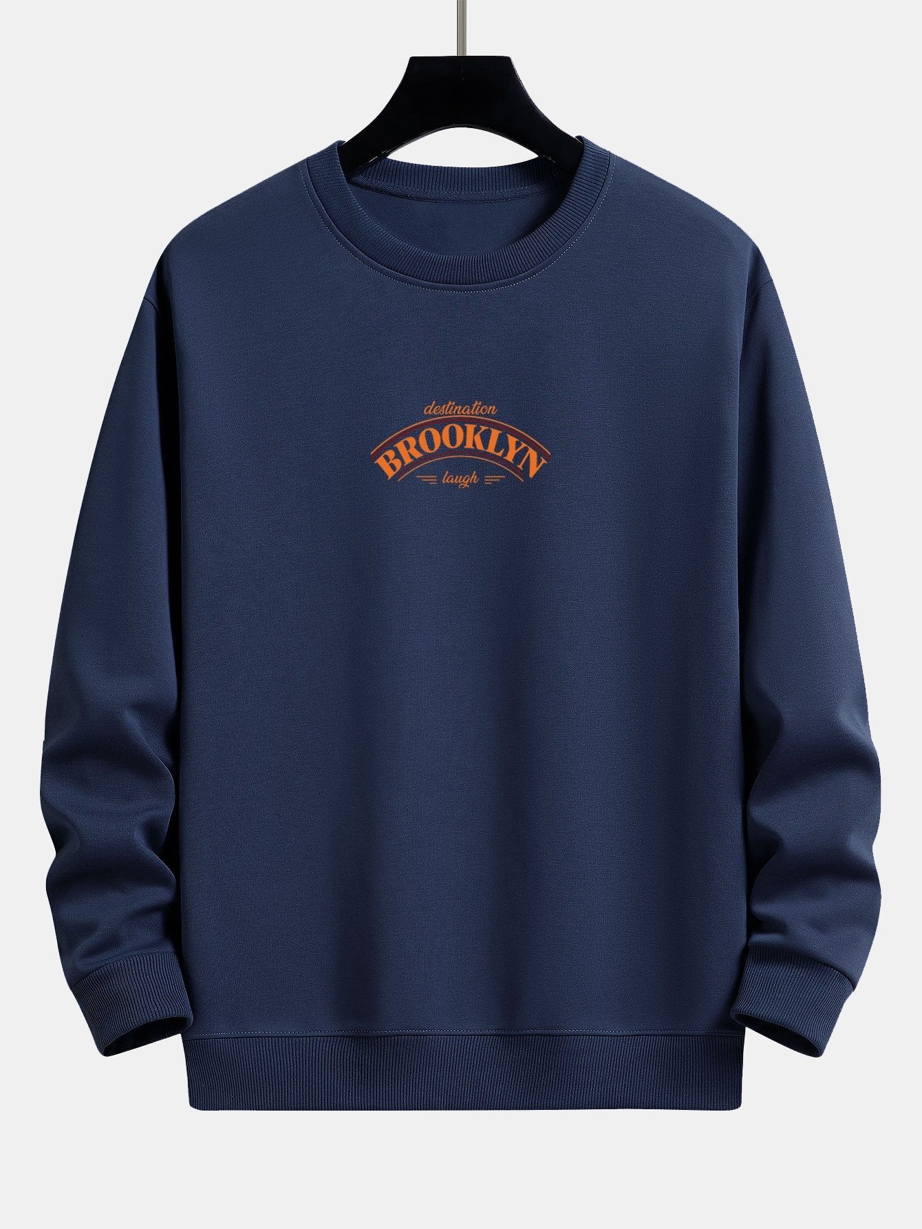 Relaxed Fit Sweatshirt mit Brooklyn-Slogan-Print