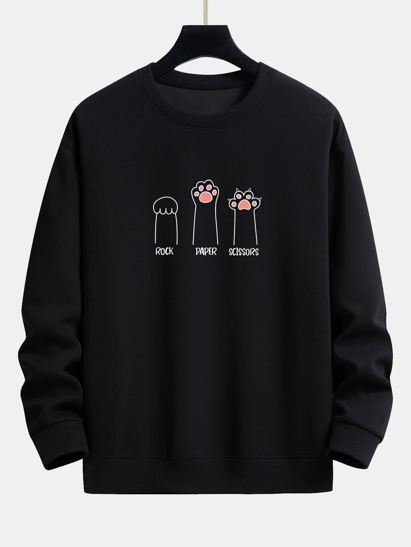 Cat Claws Print Relax Fit Sweatshirt