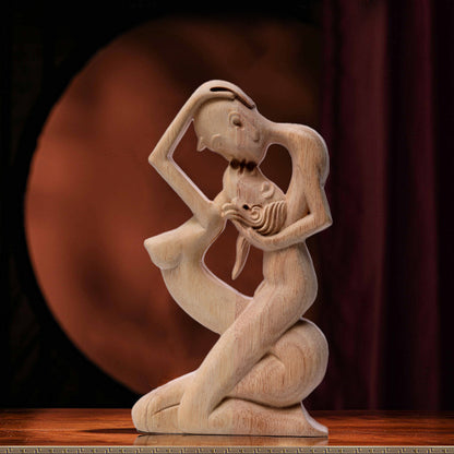 Eternal Couple's Kiss Statue Decorative Artwork Ornament