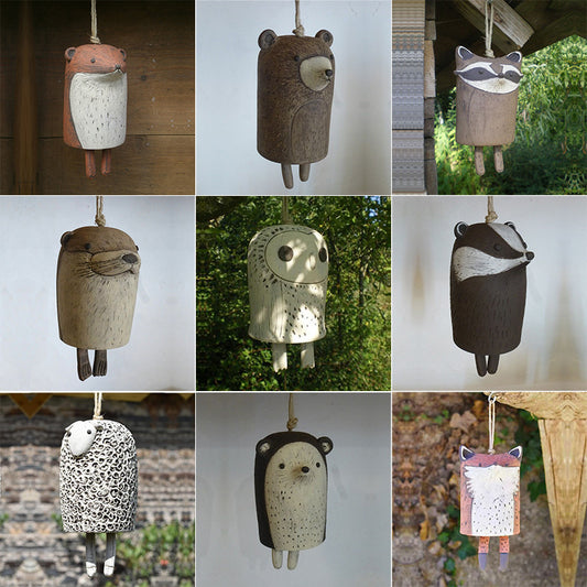 Beautiful Rustic Animal Wind Chimes-Boho Handmade Garden Decor Gift