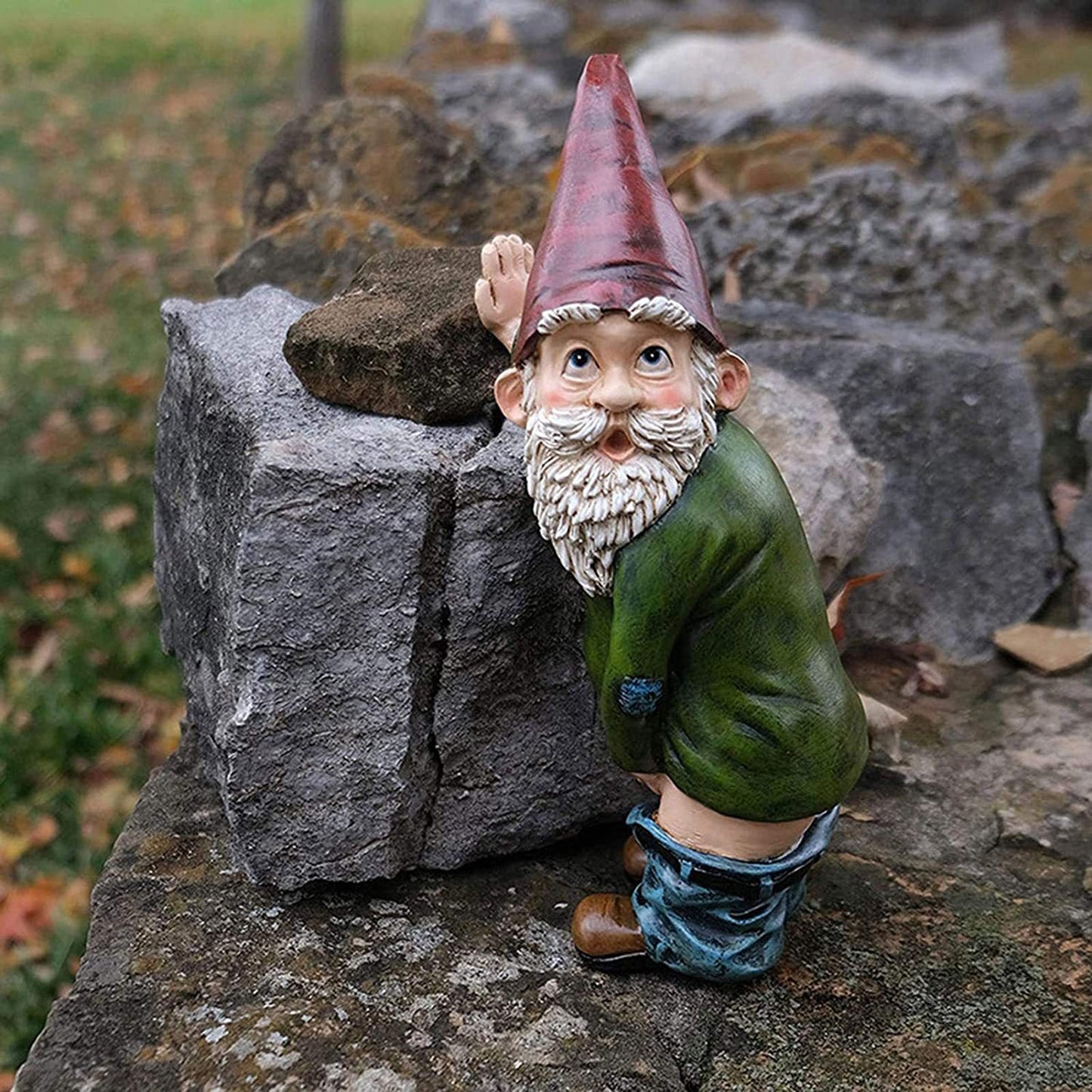 Naughty Gnome Garden Decoration