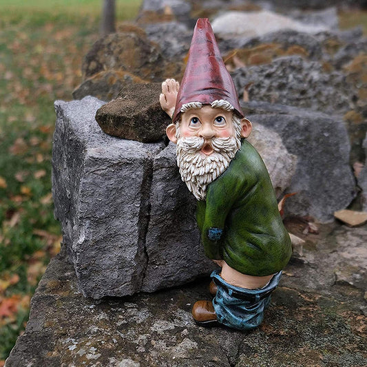Naughty Gnome Garden Decoration