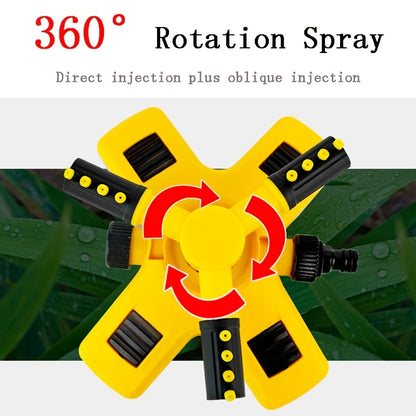 Upgrade Your Garden with this 360° Rotation Auto Irrigation System - Adjustable Sprinkler for Outdoor Grass, Garden, and Lawns!