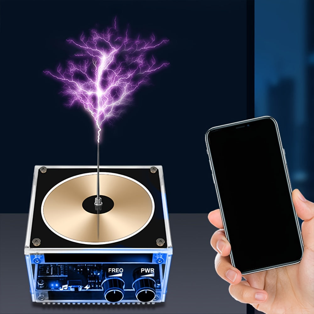 Wireless Tesla Coil Speaker - Lightning and Stereo Sound in the Palm of Your Hand