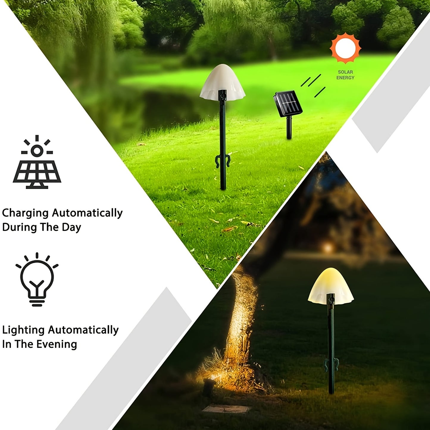 Solar Mushroom Light Garden Outdoor Decoration
