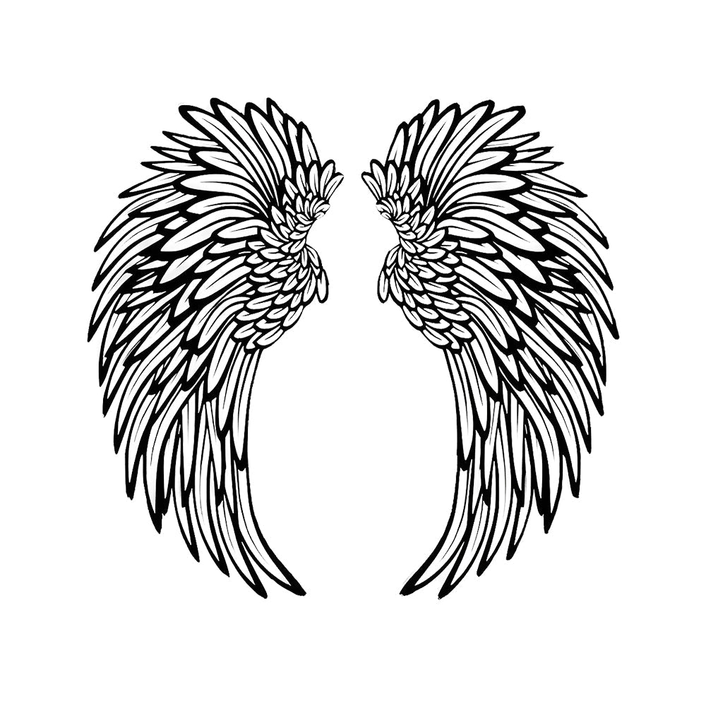 1 Pair Angel Wings Metal Wall Art