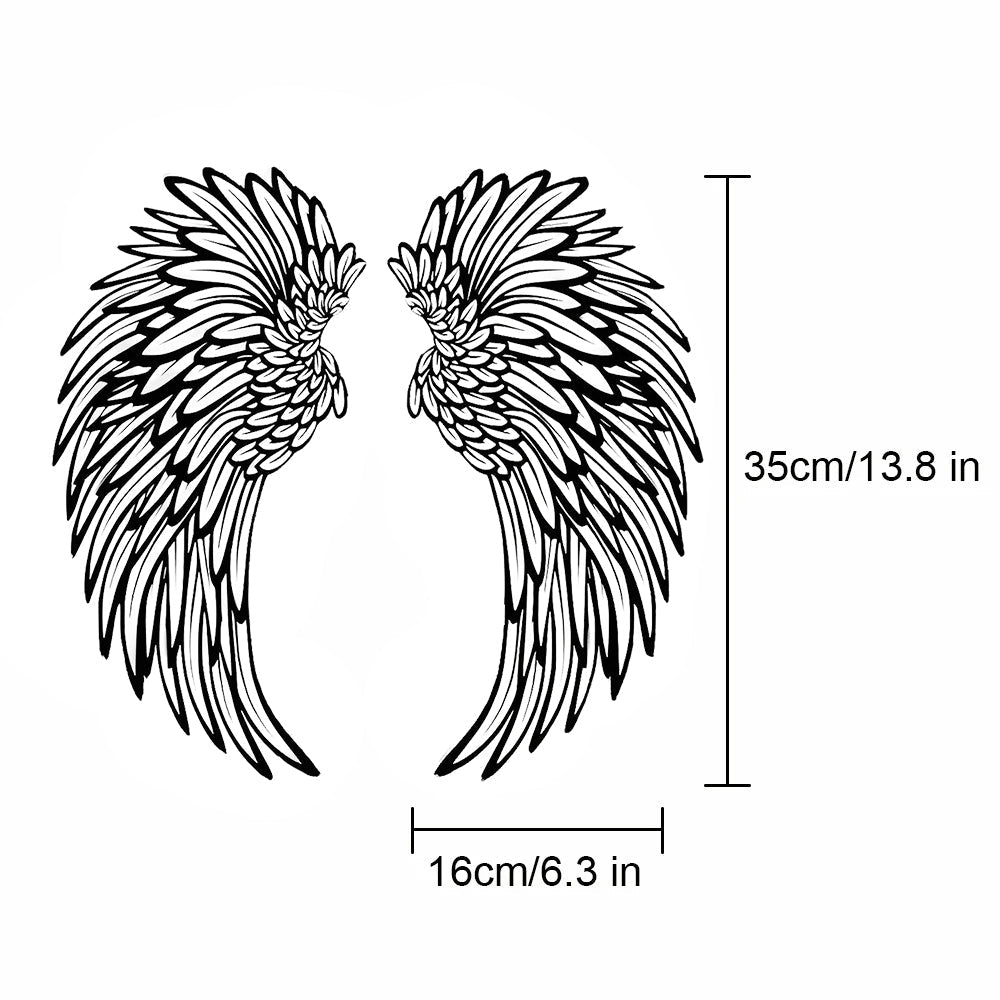 1 Pair Angel Wings Metal Wall Art