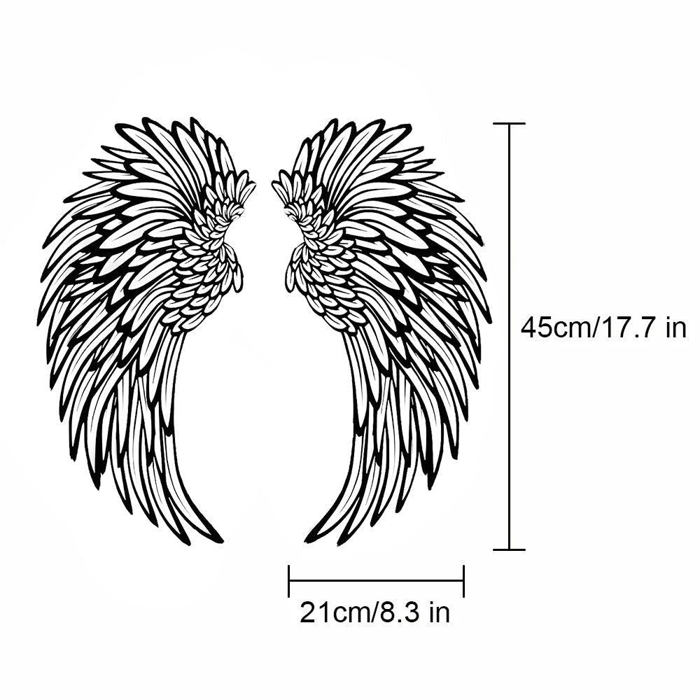 1 Pair Angel Wings Metal Wall Art