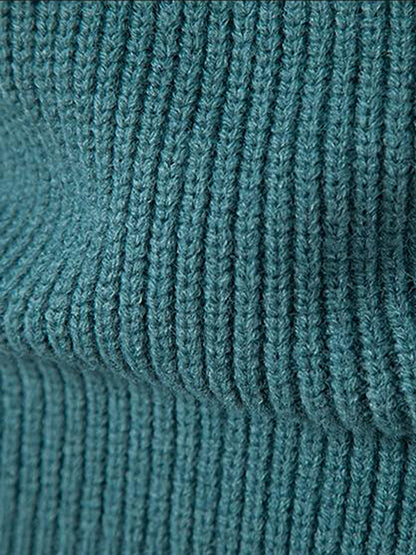 Herrenpullover mit ColorBlock-Stehkragen und Rundhalsausschnitt