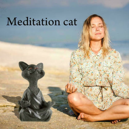 Happy Buddha Cat Home Decor