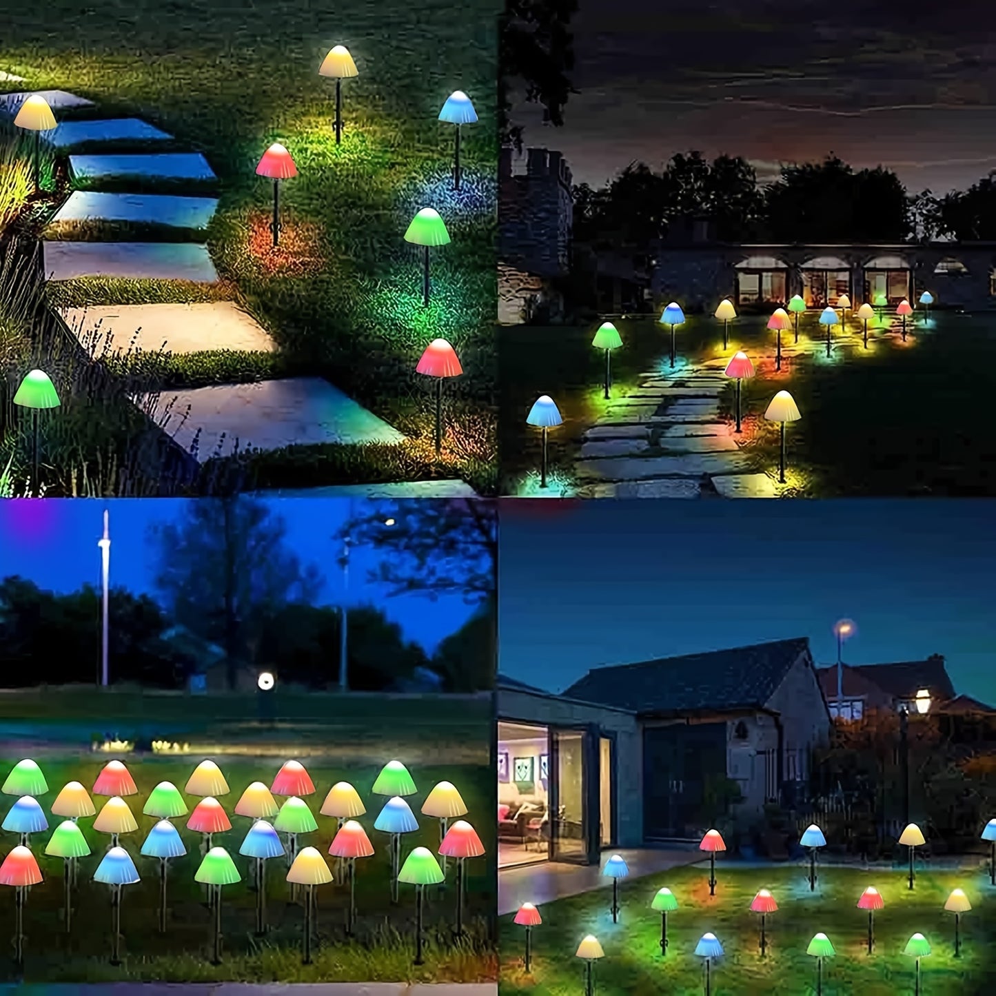 Solar Mushroom Light Garden Outdoor Decoration