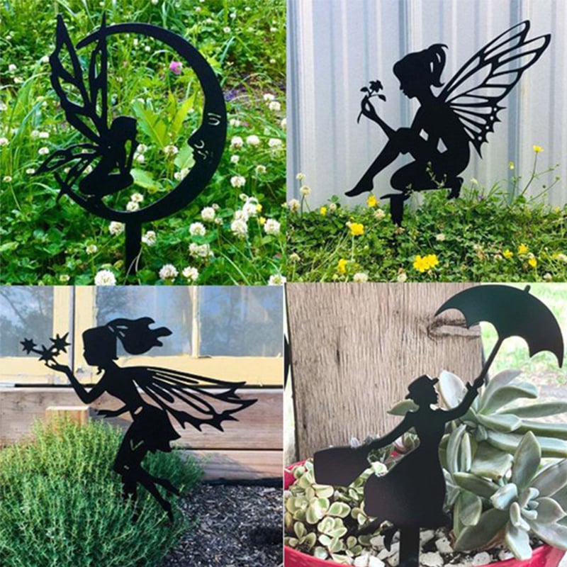 Garden Fairy Elf Decorative Ornament Metal Iron Crafts