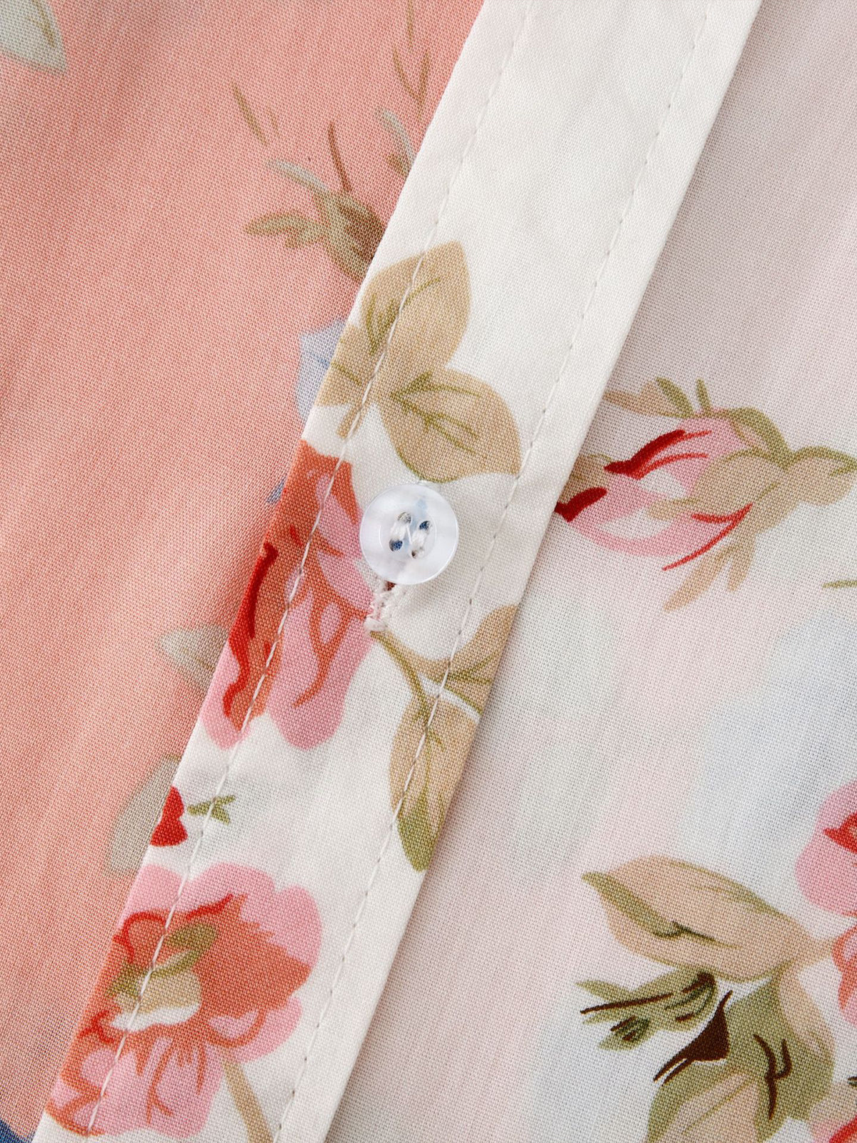 Hawaii-Kurzarmhemd mit Blumen-Patchworkmuster für Herren