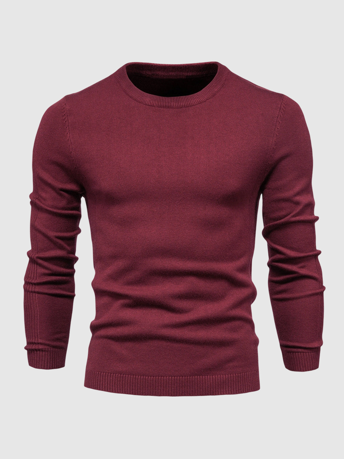 Men's casual crew neck slim fit sweater