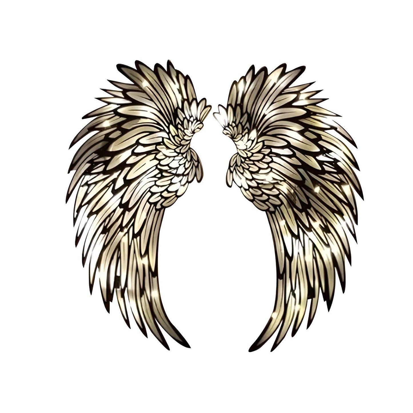 1 Pair Angel Wings Metal Wall Art