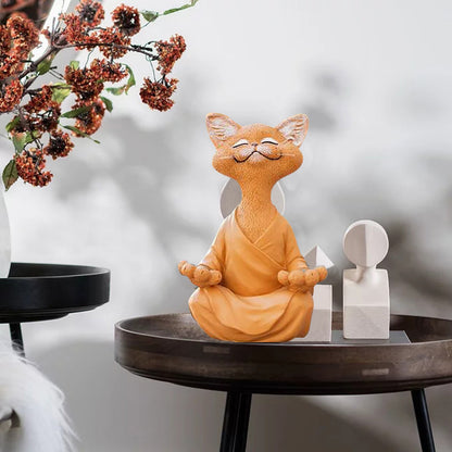 Happy Buddha Cat Home Decor