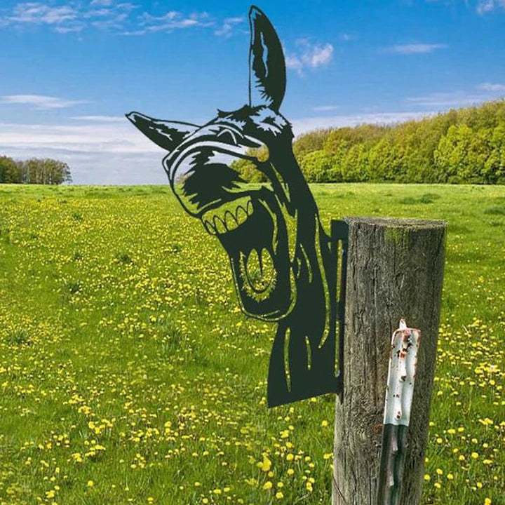 Garden Farm Peep Animals Metal Artwork Decoration