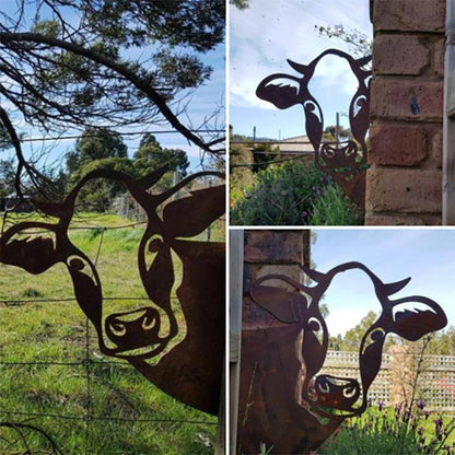 Garden Farm Peep Animals Metal Artwork Decoration