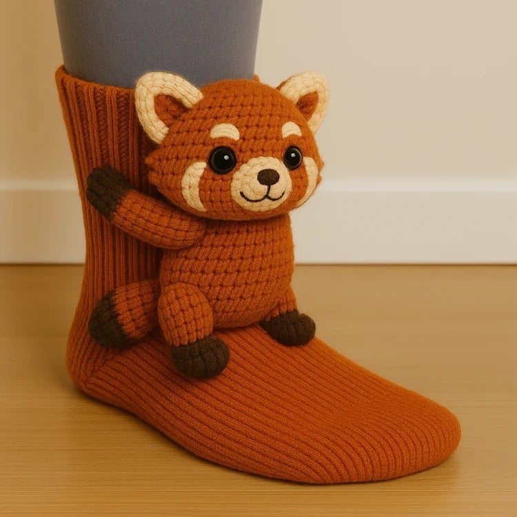 Festive Christmas Socks - 3D Knit Animal Socks