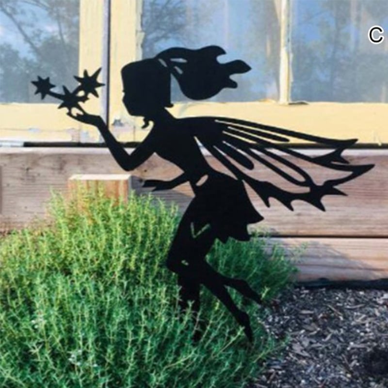 Garden Fairy Elf Decorative Ornament Metal Iron Crafts
