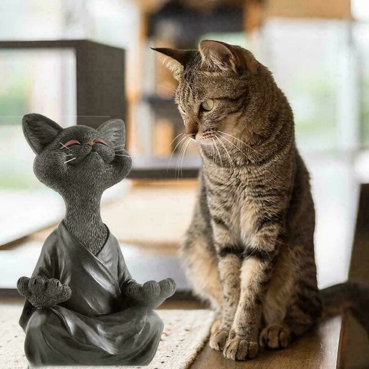 Happy Buddha Cat Home Decor