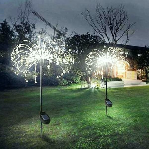 Solar Garden Firework Light Lawn Light